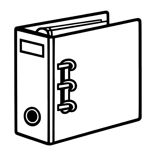Office Binder Sketch -Vector Graphics - Digital File Digital My Custom Designs PDF