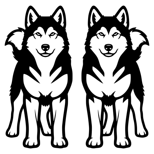Alaskan Malamute - Digital File - XCS Friendly Digital My Custom Designs PDF