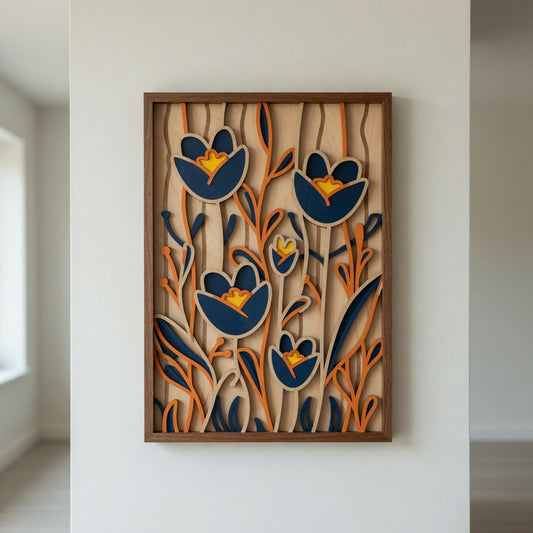 Flowers 8 - Layered Line Designs - Nature - Digital File Digital My Custom Designs ZIP File