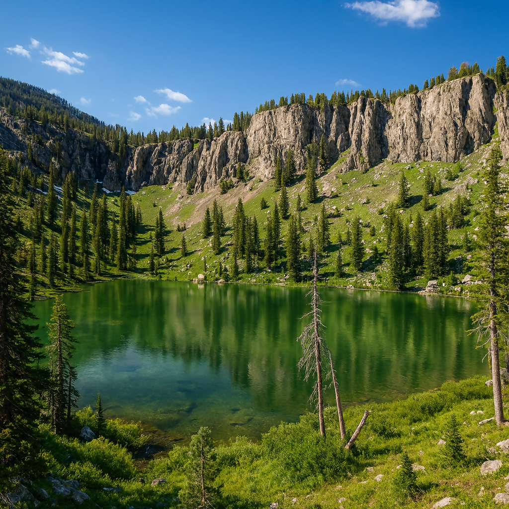 White Pine Lake - Cache National Forest - Utah United States - Rendered - Digital File Digital My Custom Designs PDF