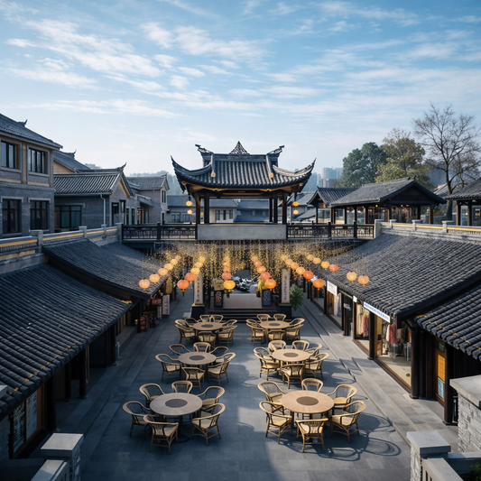 Dongmen Marketplace - Chengdu China - Asia - Rendered - Digital File Digital My Custom Designs PDF