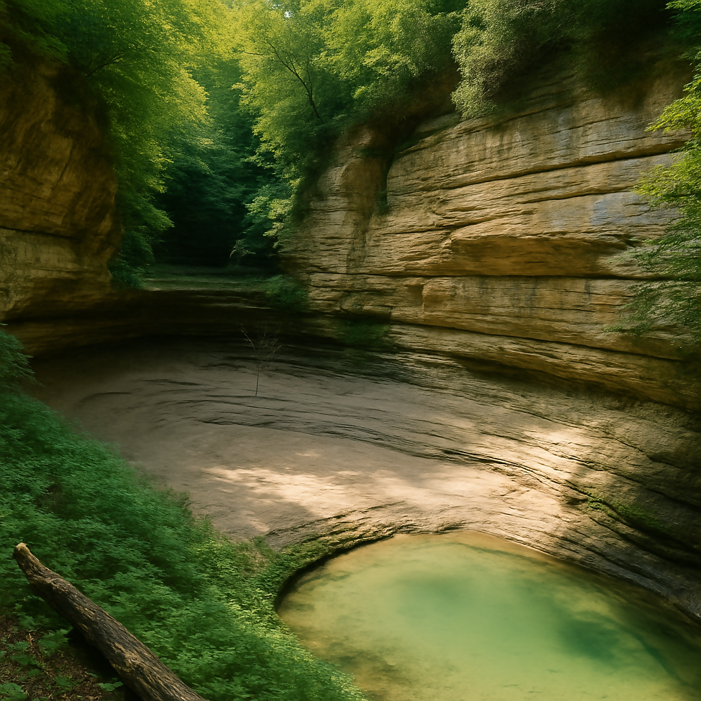 LaSalle Canyon - Starved Rock State Park - Illinois United States - Rendered - Digital File Digital My Custom Designs PDF