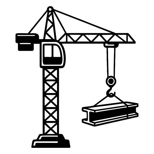 Crane Lifting Beam - Vector Graphics - Digital File Digital My Custom Designs PDF