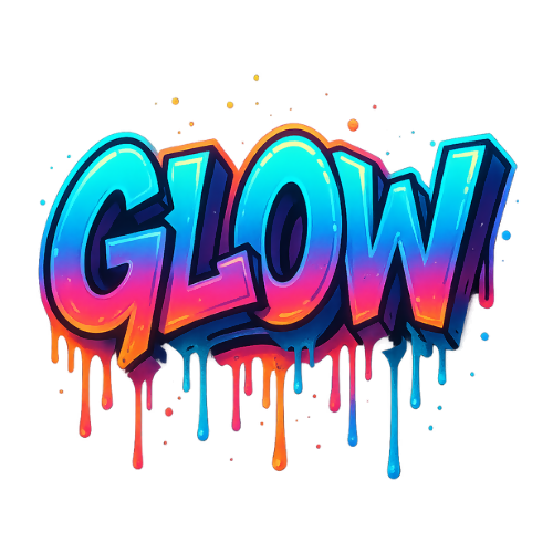 Pop Culture Fandom - Glow paint - T Shirt Design - Digital File Digital My Custom Designs 300 DPI PNG