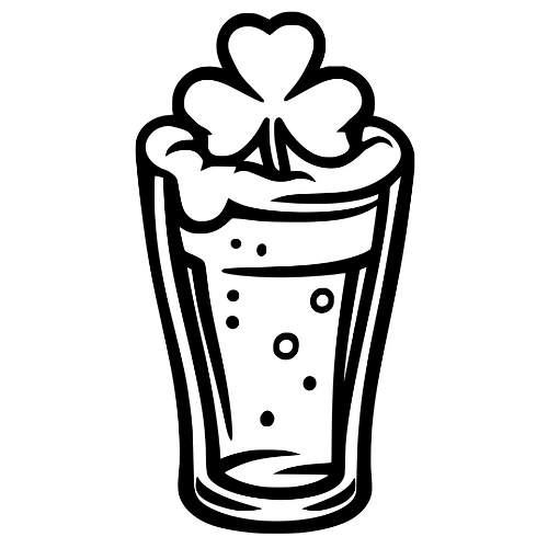 Clover in Pint Glass - Digital File - XCS Friendly Digital My Custom Designs PDF