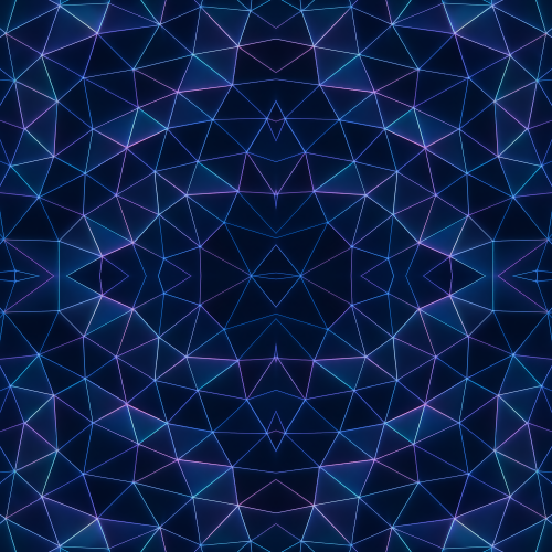 Geometric and Abstract - Iridescent Polygonal Mesh over Deep Void - Pattern - Digital File Digital My Custom Designs PDF