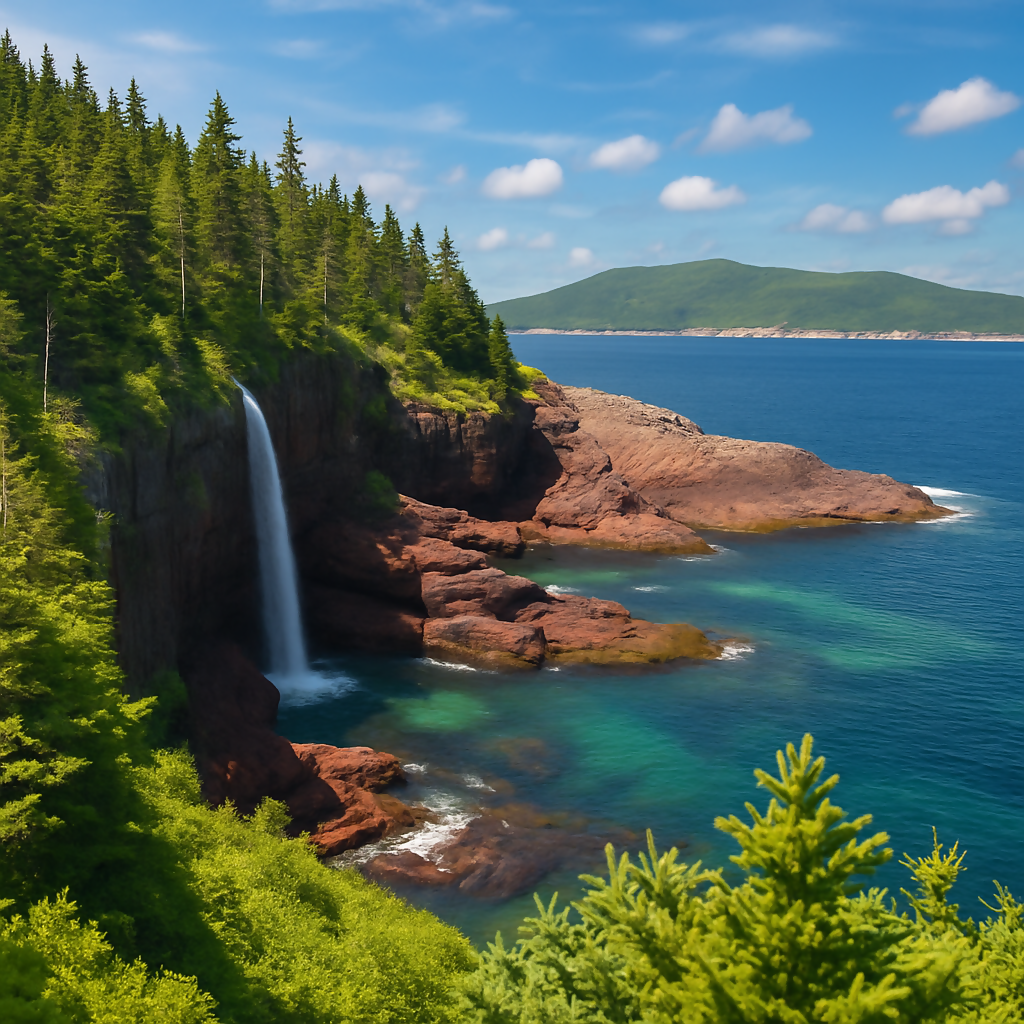 East Coast Trail - Newfoundland and Labrador Canada - Rendered - Digital File Digital My Custom Designs PDF