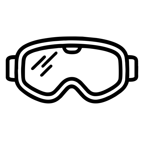 Ski Goggles Outline - Digital File - XCS Friendly Digital My Custom Designs PDF