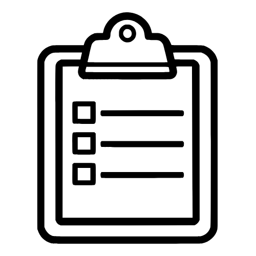 Clipboard Outline - Vector Graphics - Digital File