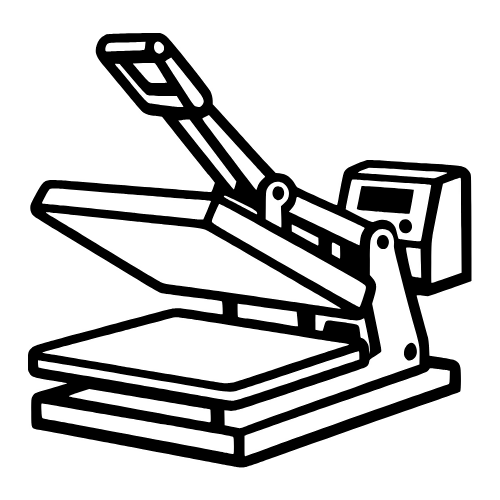 Heat Press Outline - Vector Graphics - Digital File