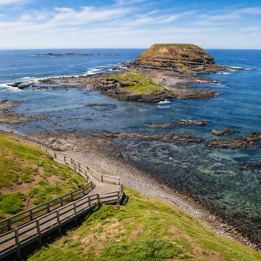 The Nobbies and Boardwalks - Phillip Island Victoria - Australia - Rendered - Digital File Digital My Custom Designs PDF