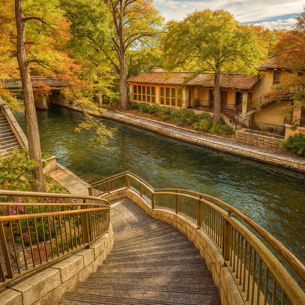San Antonio River Walk - Texas United States - Rendered - Digital File Digital My Custom Designs PDF
