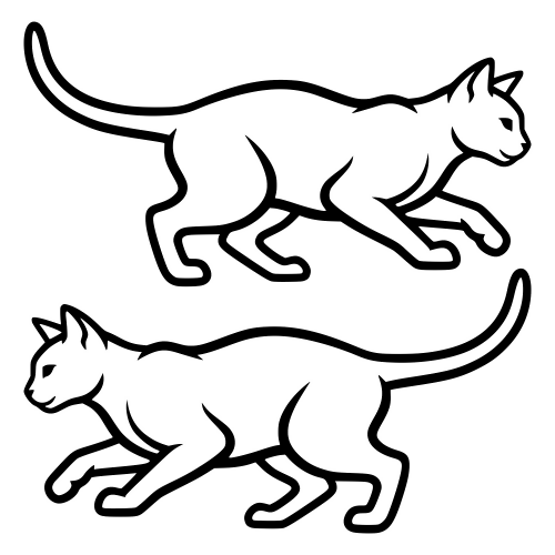 Serengeti Cat - Vector Graphics - Digital File Digital My Custom Designs PDF