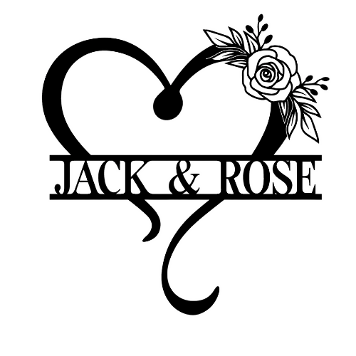 Heart Rose Freeform - Wall / Home Decor - Digital File Digital My Custom Designs ZIP File