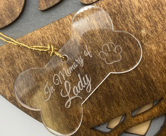 Acrylic Bone Tag Ornament My Custom Designs