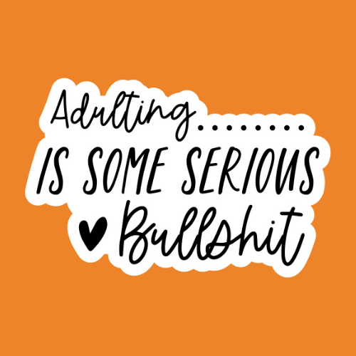 Admitting Is Some Serious Bullshit - Stickers - Digital Files Digital My Custom Designs ZIP File
