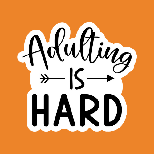 Adulting is Hard - Stickers - Digital Files Digital My Custom Designs ZIP File