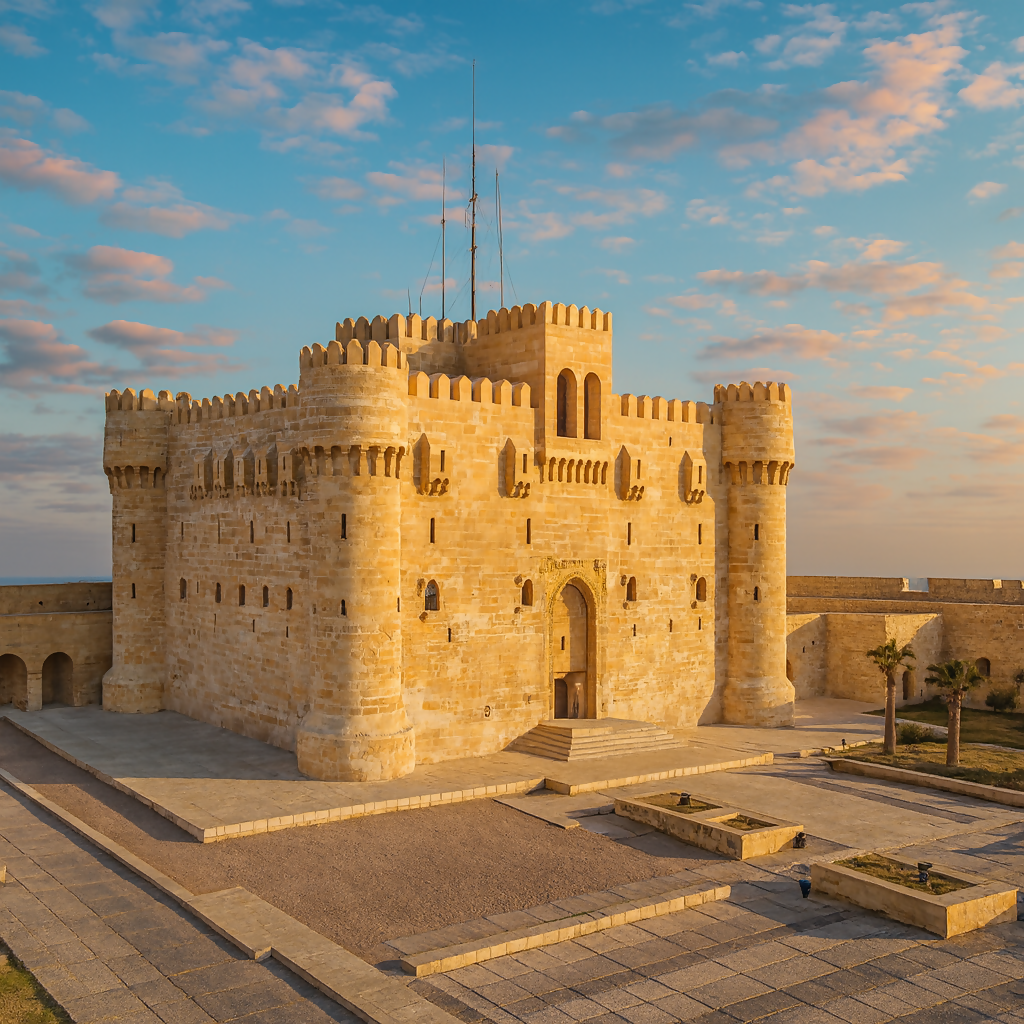 Citadel of Qaitbay - Alexandria Egypt - Africa - Rendered - Digital File Digital My Custom Designs PDF
