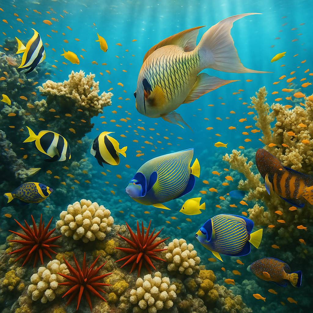 Molokini Crater Coral Reef - Hawaii United States - Rendered - Digital File Digital My Custom Designs PDF