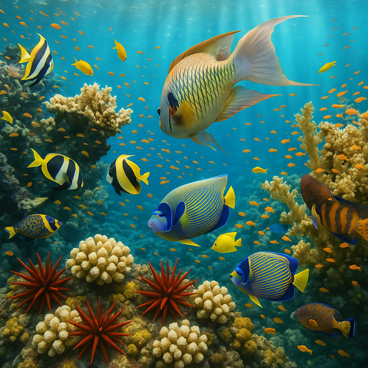 Molokini Crater Coral Reef - Hawaii United States - Rendered - Digital File Digital My Custom Designs PDF