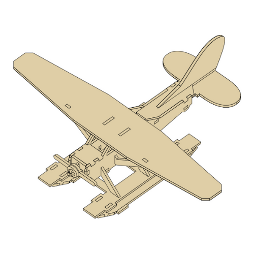 Airplane Puzzle Design - Layered Puzzle Projects - Digital File Digital My Custom Designs ZIP File