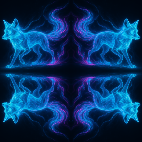 Animal and Wildlife - Holographic Fox Fire Trails - Pattern - Digital File Digital My Custom Designs PDF