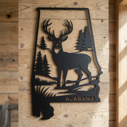 Alabama - Wall Home Decor - State Outline - United States - Digital File - ZIP File - Digital