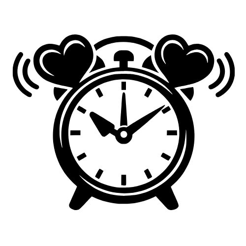 Alarm Clock with Heart Bell - Digital File - XCS Friendly Digital My Custom Designs PDF