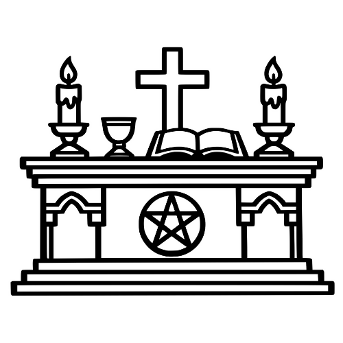 Altar Outline - Digital File - XCS Friendly Digital My Custom Designs PDF