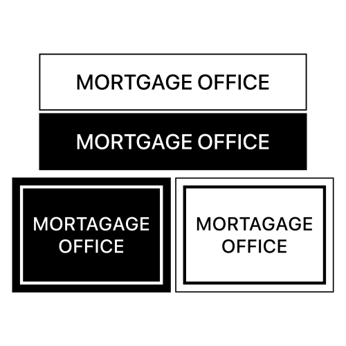 Mortgage Office Sign - Digital File - XCS Friendly Digital My Custom Designs PDF