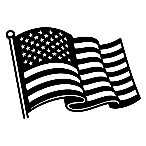 American Flag Waving - Digital File - XCS Friendly Digital My Custom Designs PDF