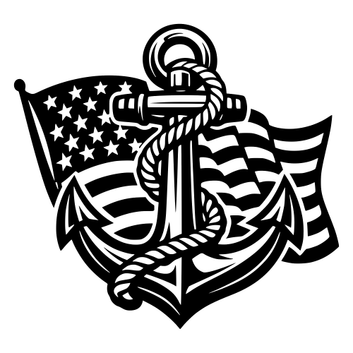 Anchor and Flag - Vector Graphics - Digital File Digital My Custom Designs PDF