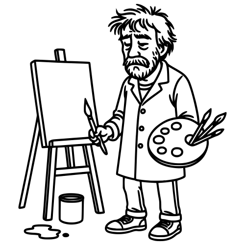 Messy Artist - Digital File - XCS Friendly Digital My Custom Designs PDF