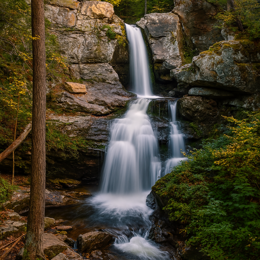 Falls Brook - Kent Falls State Park - Connecticut United States - Rendered - Digital File Digital My Custom Designs PDF