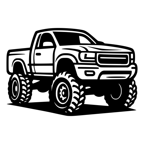 Lifted Pickup Truck - Digital File - XCS Friendly Digital My Custom Designs PDF