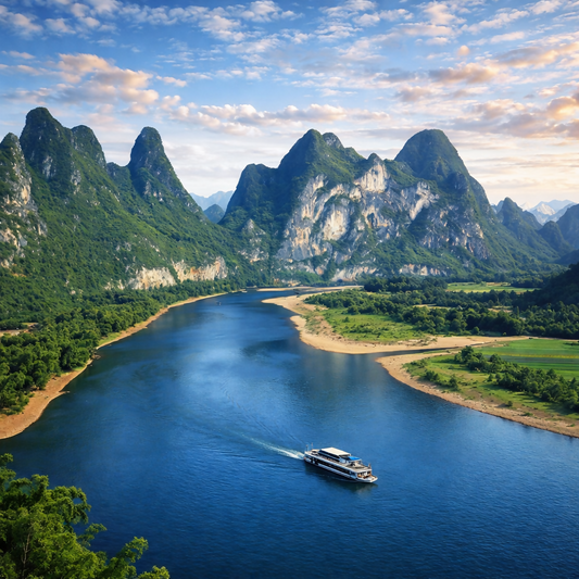 Li River Cruise - Guilin China - Asia - Rendered - Digital File Digital My Custom Designs PDF