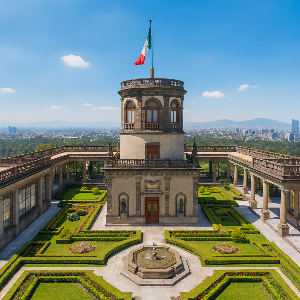 Chapultepec Park & Castle (Bosque y Castillo de Chapultepec) - Mexico City Mexico - Rendered - Digital File Digital My Custom Designs PDF