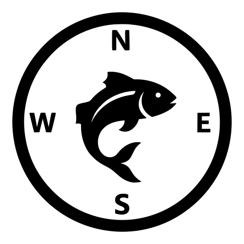 Fish Compass Silhouette Design - Digital File - XCS Friendly Digital My Custom Designs PDF