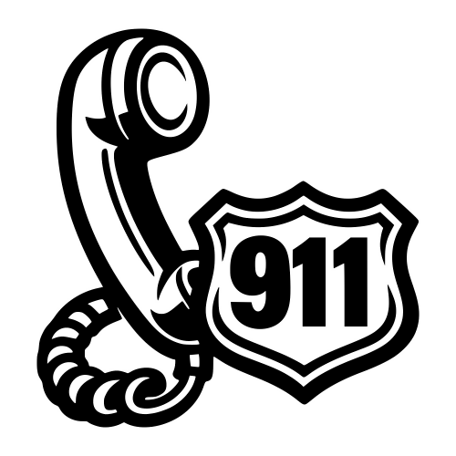 911 Emergency Call Symbol - Vector Graphics - Digital File Digital My Custom Designs PDF