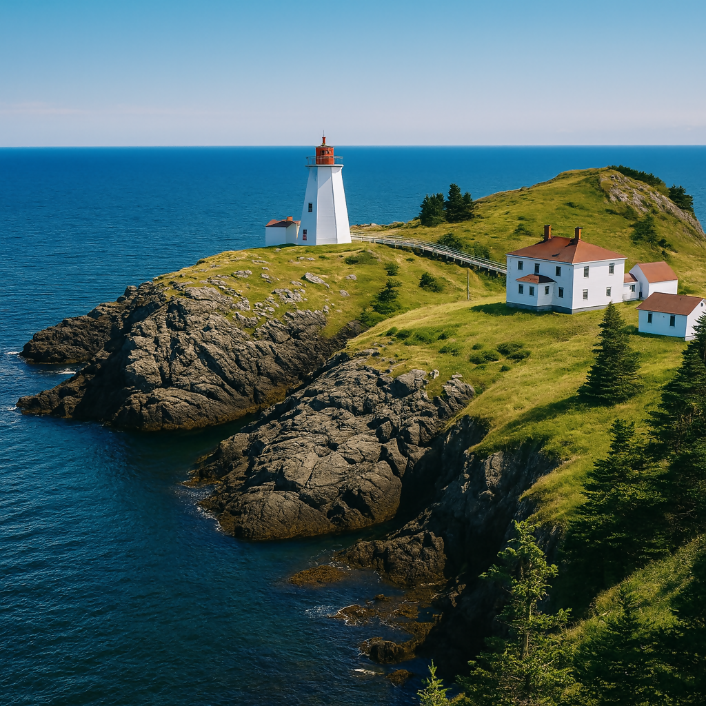 Swallowtail Lighthouse - Grand Manan Island - New Brunswick Canada - Rendered - Digital File Digital My Custom Designs PDF
