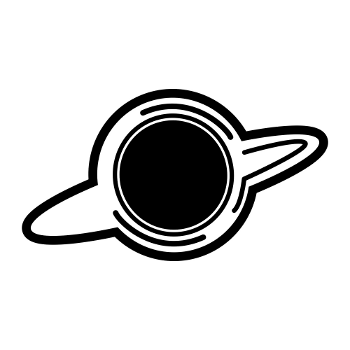 Blackhole Outline - Digital File - XCS Friendly Digital My Custom Designs PDF
