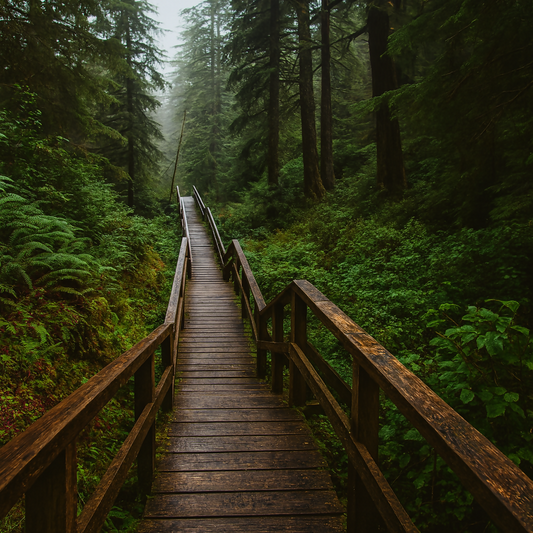 Willowbrae Trail - Pacific Rim National Park Reserve - British Columbia Canada - Rendered - Digital File Digital My Custom Designs PDF