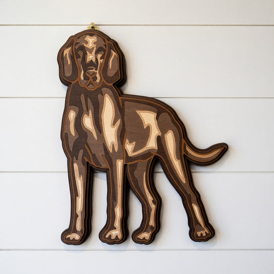 Dog - Animal - Layered Line Design - Digital File Digital My Custom Designs