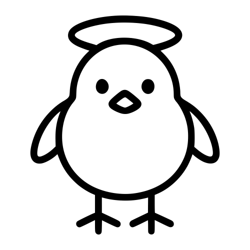 Chick With Halo - Digital File - XCS Friendly Digital My Custom Designs PDF