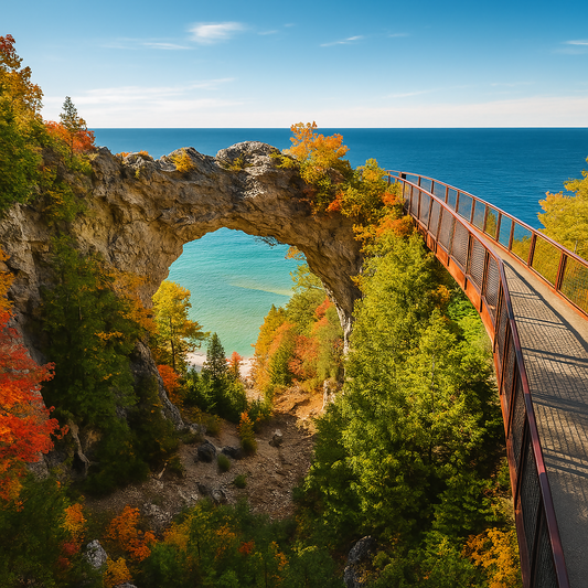 Arch Rock - Mackinac Island - Michigan United States - Rendered - Digital File Digital My Custom Designs PDF