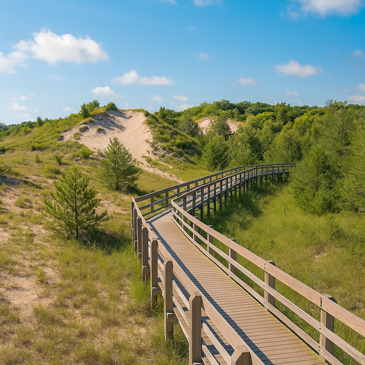 Boardwalk Trail - Indiana Dunes National Park - Indiana United States - Rendered - Digital File Digital My Custom Designs PDF