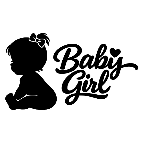Baby Girl - Vector Graphics - Digital File Digital My Custom Designs PDF
