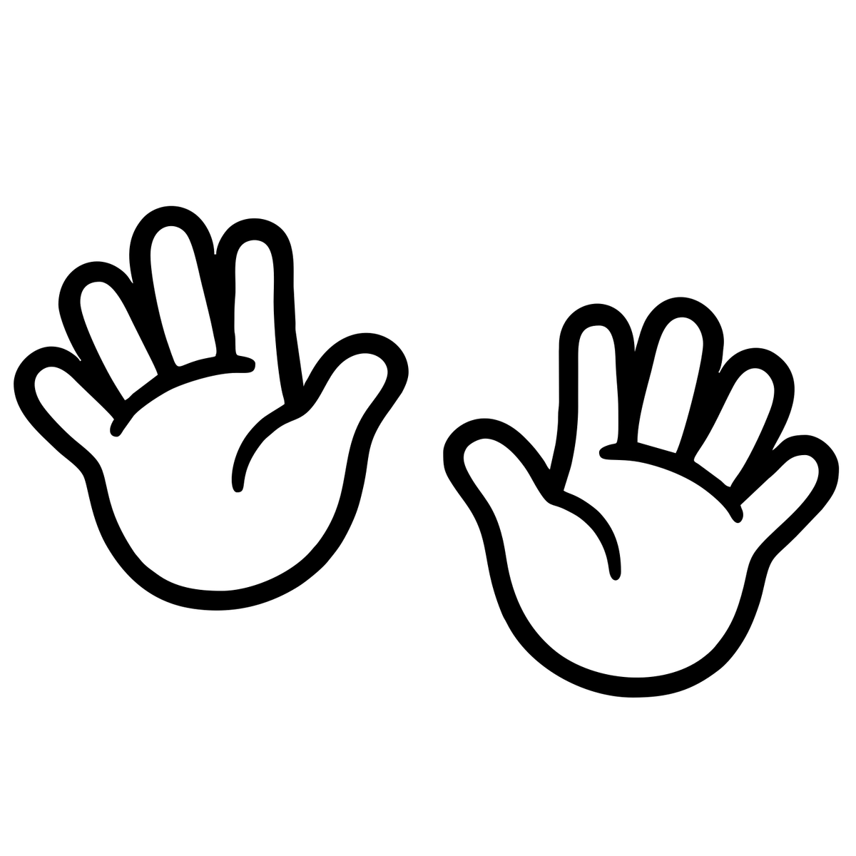 Baby Handprint Design - Digital File - XCS Friendly Tumbler My Custom Designs PNG
