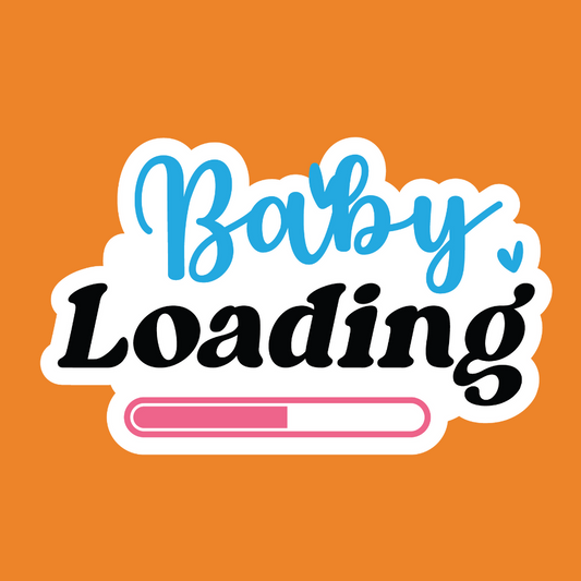 Baby loading - Pregnant Stickers - Digital File Digital My Custom Designs ZIP File