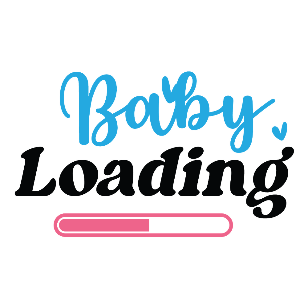Baby Loading - Baby - T Shirt Design - Digital File Digital My Custom Designs ZIP File